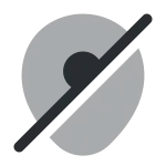 Location Slash SVG Icon